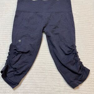 Lululemon Dark Gray Ribbed Leggings